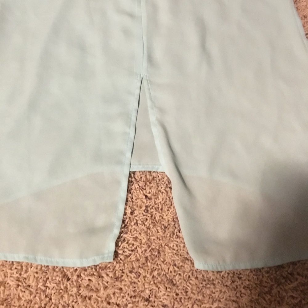 Mint Colored Work Blouse - Picture 3 of 3